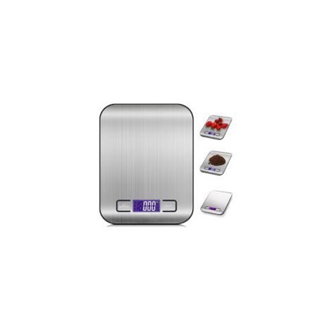 Balanza de cocina electrónica de precisión Crezuo, función de tara, capacidad de 5 kg / 11