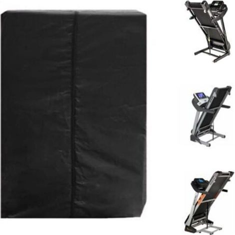 Autoabdeckung, faltbare Laufbandabdeckung, faltbare staubdichte Laufbandabdeckung (210D), wind- und regendicht, Oxford-Gewebe, 95 × 75 × 160 cm, schwarz (1/5)