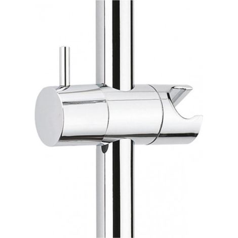 Verstellbarer Gleiter, stilvolle Handbrausehalterung für 18 mm Duschstange – verchromtes ABS