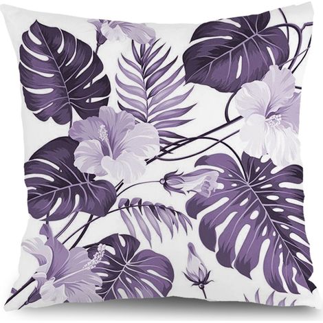 Housse de coussin floral papillon été, décoration canapé maison,45×45cm (1/5)
