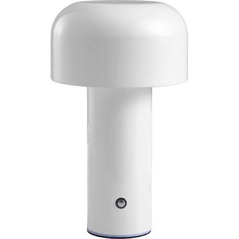 Headerbs Lampe de Table Champignon, Lampe de Table Champignon Abat-jour Acrylique pour Chambre à Coucher (Blanc). (1/5)