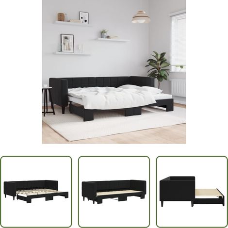 Lit gigogne - Lit de jour avec gigogne sans matelas 80x200 cm (1/5)