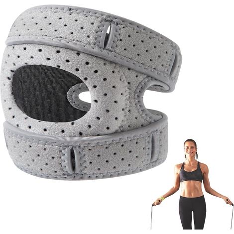Knie-Patella-Stabilisator, Patella-Bandage – verstellbarer Patella-Sehnen-Stabilisator Knieband zur Sehnenunterstützung, Patella-Gurt zur Anpassung (1/5)