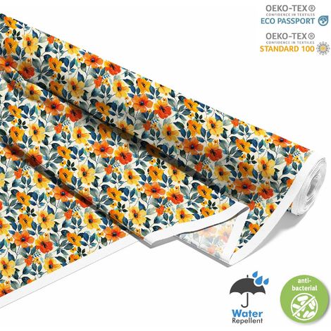 TESSUTI DECORATIVI PER ESTERNI OXFORD - Motivo Fiori I DX5299 (1/5)