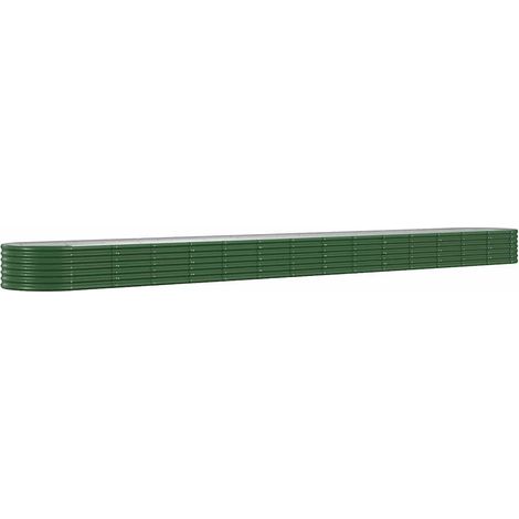 Maison Exclusive - Hochbeet Verzinkter Stahl 620x80x36 cm Grün (1/5)