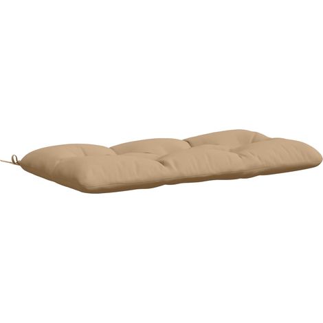Coussin de banc VIANEN 100 % polyester Sable 120 x 60 x 12 cm vidaXL