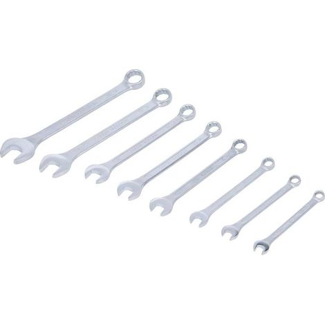 Jeu de Clés Mixtes 8-19 mm - 8 pcs - Acier Résistant et Pratique pour Mécanique - D-Work (1/5)