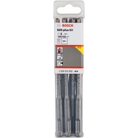 Brocas martillos perforadores SDS Plus-5X 6 x 100 x 160 mm  BOSCH 2608833892