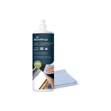 MediaRange TFT/LCD/Plasma-Reinigungsset Spray + Vileda Tuch (MR721) (1/2)
