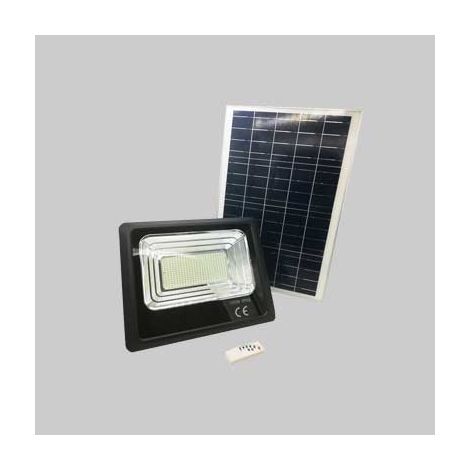 Proiettore a led con pannello solare 100w (eq. 35w) - 6000k