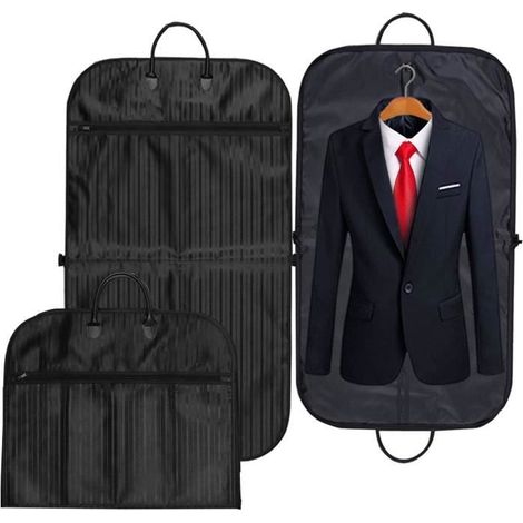 Housse Costumes Housse De Costume Voyage Pliable Housse De Vêtements Transport Sac Protection Imperméable À Fermeture Éclair Et À (1/4)