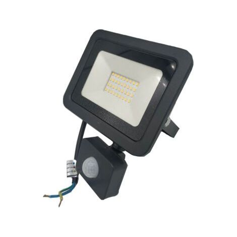 100-W-LED-Flutlichtstrahler in Kaltweiß mit Bewegungsmelder, LED-Außenstrahler mit Sensor, Außenbeleuchtung mit Sensor, 6500 K, IP54 für Garten, Garage, Einfahrt (1/5)