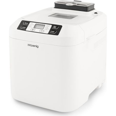 H.KoeNIG BAKE340 - Machine a pain avec graines - 12 programmes - 3 niveaux de cuisson - 550W - 2 tailles: 650 ou 800g - Ecran LC (1/5)