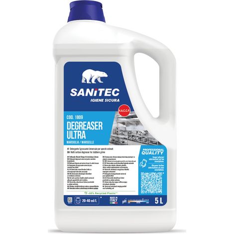 Sanitec Ultra - Sgrassatore Spray per Sporco Ostinato, 5 kg - Marsiglia