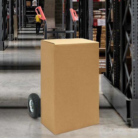 vidaXL Carrello Pieghevole Estensibile Nero e Rosso 57 x 46 x 113