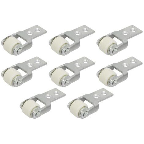 Juego de 8 ruedas de diámetro para puertas correderas, guía de rodillo para puerta, rueda fija pequeña de alta resistencia, rueda guía de nailon, rueda guía para muebles, rueda guía para mesa de comed (1/5)