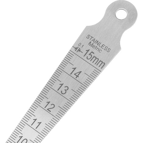 Règle conique de précision en acier inoxydable (1 pièce) 0-15 mm (1/5)