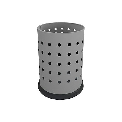 Papelera  capacidad 15 l  H x Ø 400 x 240 mm  en gris