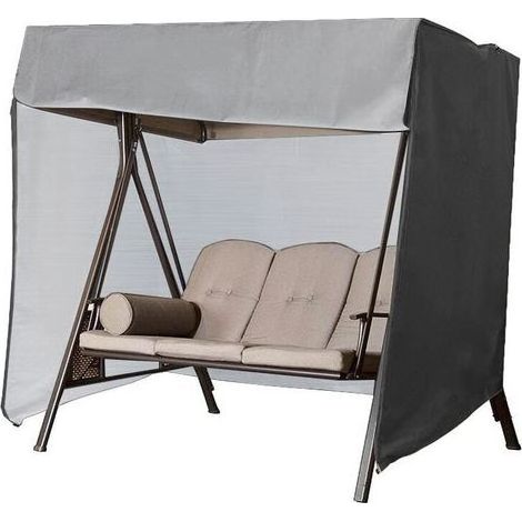 HOXILEELEO - Housse de balançoire 3 places imperméable – Résistante aux déchirures et UV – Polyéthylène 210D – Dimensions 220x125x170 cm (1/5)