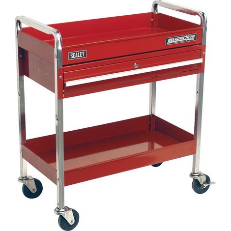 Sealey Trolley 2-Level Heavy-Duty with Lockable Drawer CX101D (1/4)