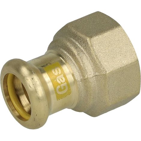 Raccord a sertir en bronze Reduction fem/fem 15x3/4" Type 6270g contour M WG907