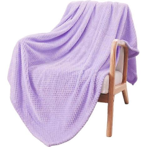 Plaid en polaire douce et moelleuse 100150cm corail pour canapé (1/5)
