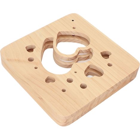Lampe cœur LED 3D en bois sculpté, éclairage nocturne USB, décoration romantique pour chambre - Idée cadeau Saint-Valentin (1/5)