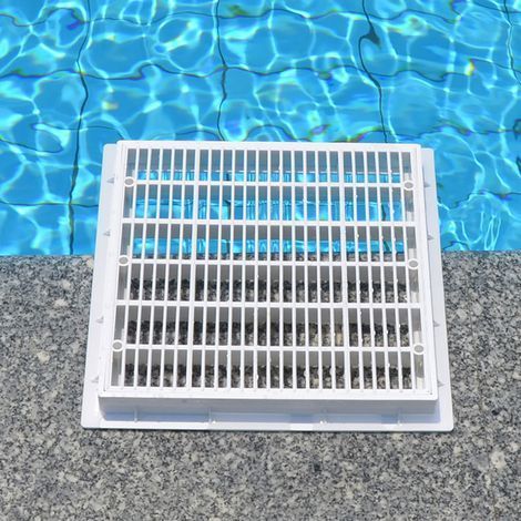 Quadratische 30x30cm Schwimmbad-Bodenplatte, Ablaufabdeckung für den Boden (1/5)