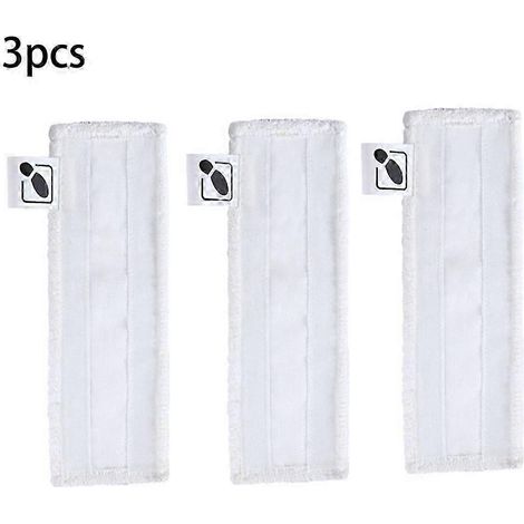 AURA Lot de 3 lingettes pour balai vapeur Karcher Easyfix SC1 SC2 SC3 SC4 SC5 - Pièces détachées pour balai vapeur (1/5)