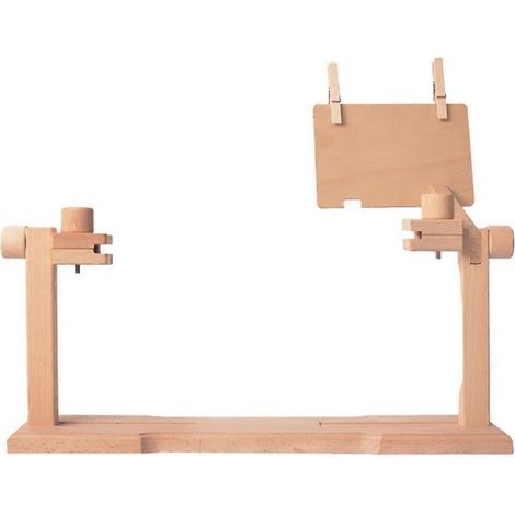 Support pour tambour à broder - Support de table en bois réglable pour point de croix avec porte-tambour rotatif pour travaux de couture (1/5)