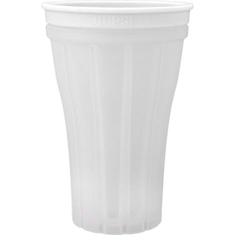 Gobelet à granité pour boissons glacées rapides, grande capacité (150 ml), avec couvercle, blanc, idéal pour l'été. (1/5)