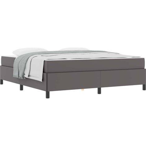 Maison Exclusive - Bettrahmen mit Matratze Grau 180 x 200 cm Stof