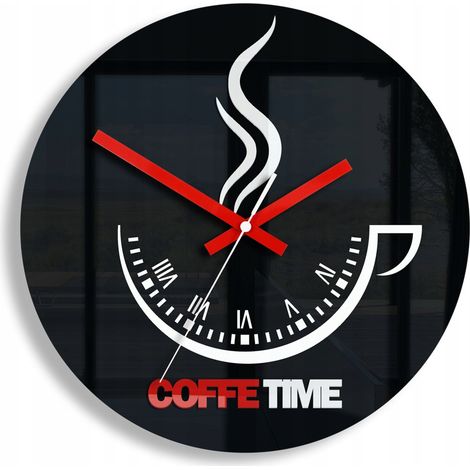Zegar ścienny hora del café II negro (1/4)