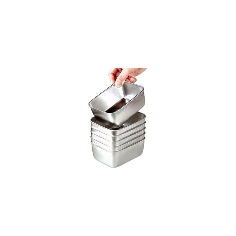 Lot de 6 boîtes de conservation alimentaire avec couvercles, réutilisables, en acier inoxydable, passent au four, au congélateur et au lave-vaisselle (2214.56.5cm) (1/5)