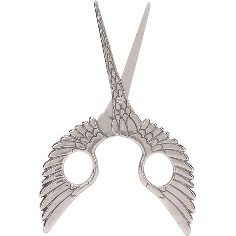 Embroidery Scissors Feather Shape Stainless Steel Material Silver Color Retro Design DIY Sewing Scissors for Scrapbooking (1/5)