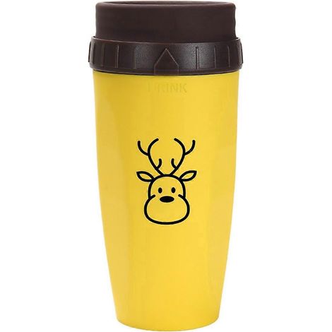 Gobelet French Twist, Gobelet pour boissons froides (café, jus), Gobelet à paille, Motif cerf de Noël --- (1/5)
