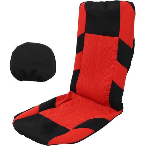 Housses de siège universelles en tissu pour sièges auto, housses intérieures de voiture, housses de siège auto-118X56CM-red