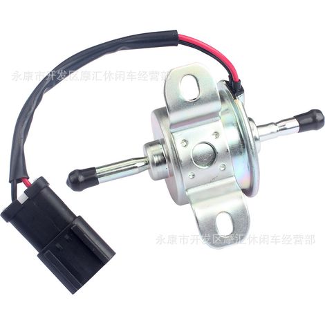 129612-52100 is compatible with Takeuchi TB230 Yanmar 3TN100L fuel pump/sump pump (12V). (1/4)