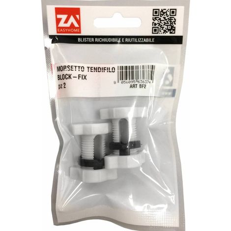 Morsetto Nylon Regolabile Per Filo 0/6 Mm 2 Pz
