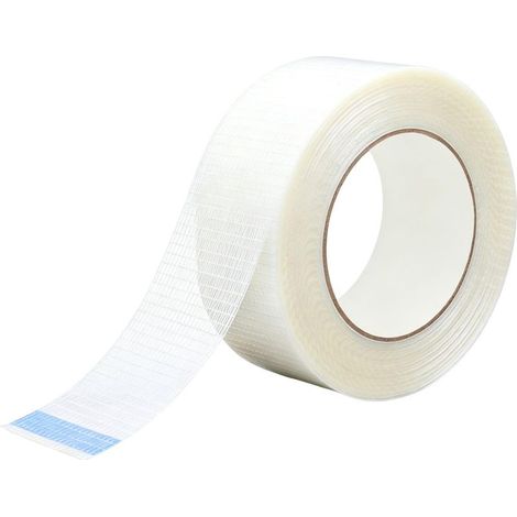 Ruban Adhésif en Fibre de Verre 50mm x 20m, Ruban Pare Vapeur avec Haute Adhérence, Ruban d‘Emballage Résistant à Abrasion, Bande Renforcée par Filament pour Freins Vapeur et Membranes de Toiture (1/5)