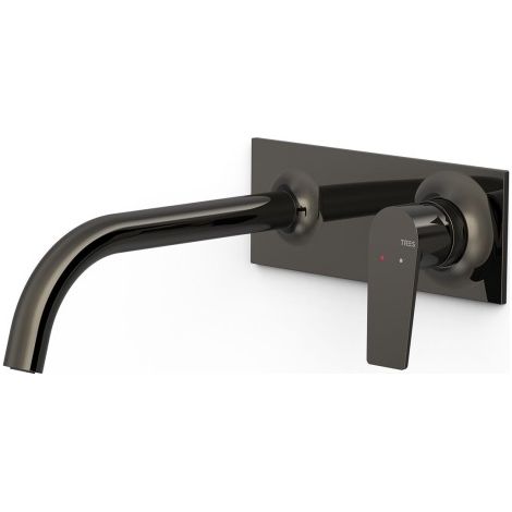 Pièce apparente pour élément encastré de lavabo Project Noir Métallisé - TRES 22130004KM