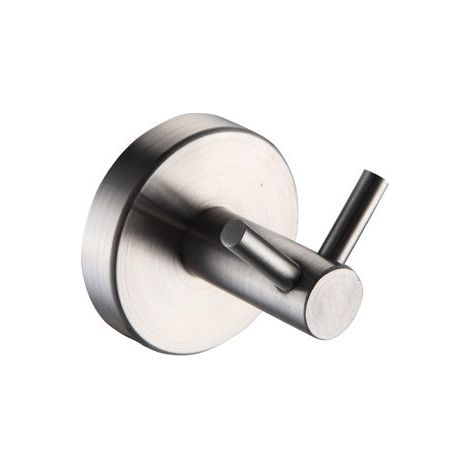 IDRO BRIC Idrobric - Porta Abito in Acciaio 2 posti Serie Steel - Fissaggio ad incollo o con Viti