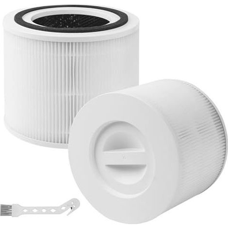 filtres HEPA pour Levoit Core 300 / Core 300S / Core 300-RF, filtres HEPA H13 3 en 1 à charbon actif, filtrent 99,97 % des allergènes de poussière et de pollen, conviennent aux person (1/5)