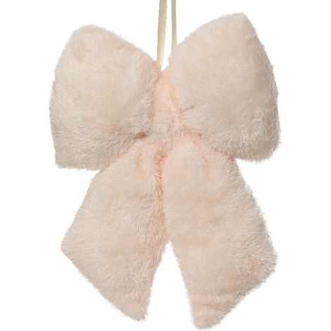 Kaemingk – Nœud de Noël crème 5 x 17 x 23 cm, fausse fourrure