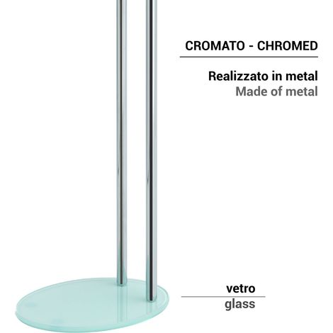 GEDY 12311300000 GOLIA Toallero y Columna De Pie Cromo - ref: 12311300000
