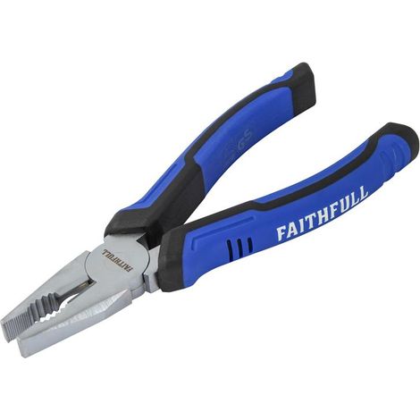 Faithfull FAIPLC7N 180mm (7-inch) Combination Pliers with Ergonomic Handle for Versatile Use