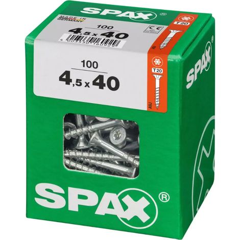 Spax 4,5x40 Universal Senkkopf T-STAR plus TGW WIROX A9J 4,5x40 L 1