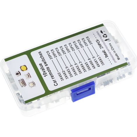 250 pièces 10 Types de boutons-poussoirs Tactiles, touches de télécommande de voiture, micro-interrupteur Tactile (1/4)