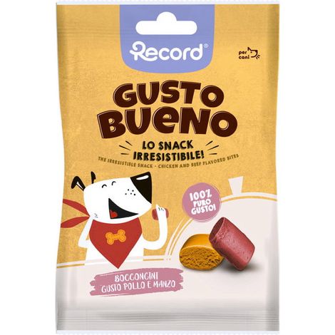 Gusto Bueno Chunks mit Huhn- und Rindfleischgeschmack für Hunde 24 Packungen à 50 g