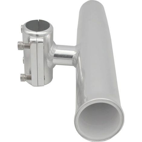 Aluminum fishing rod holder, single tube clamp, fishing rod holder, holder for fishing boats, accessories for ship and boat equipment, 1 inch.--DTEKGAZ
